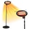 Black & Decker Patio Floor Electric Heater, Patio Heater Stand for Outdoors with 3 Heat Settings BHOF04 - alternate 1